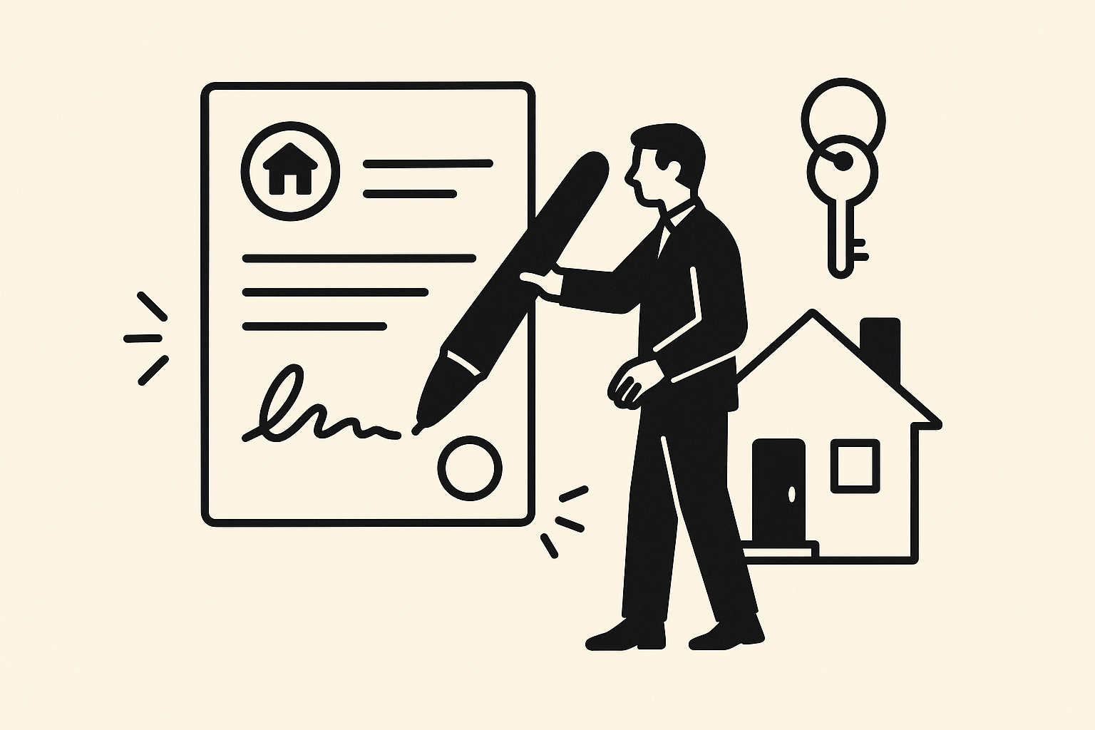 Schéma expliquant le fonctionnement du mandat exclusif