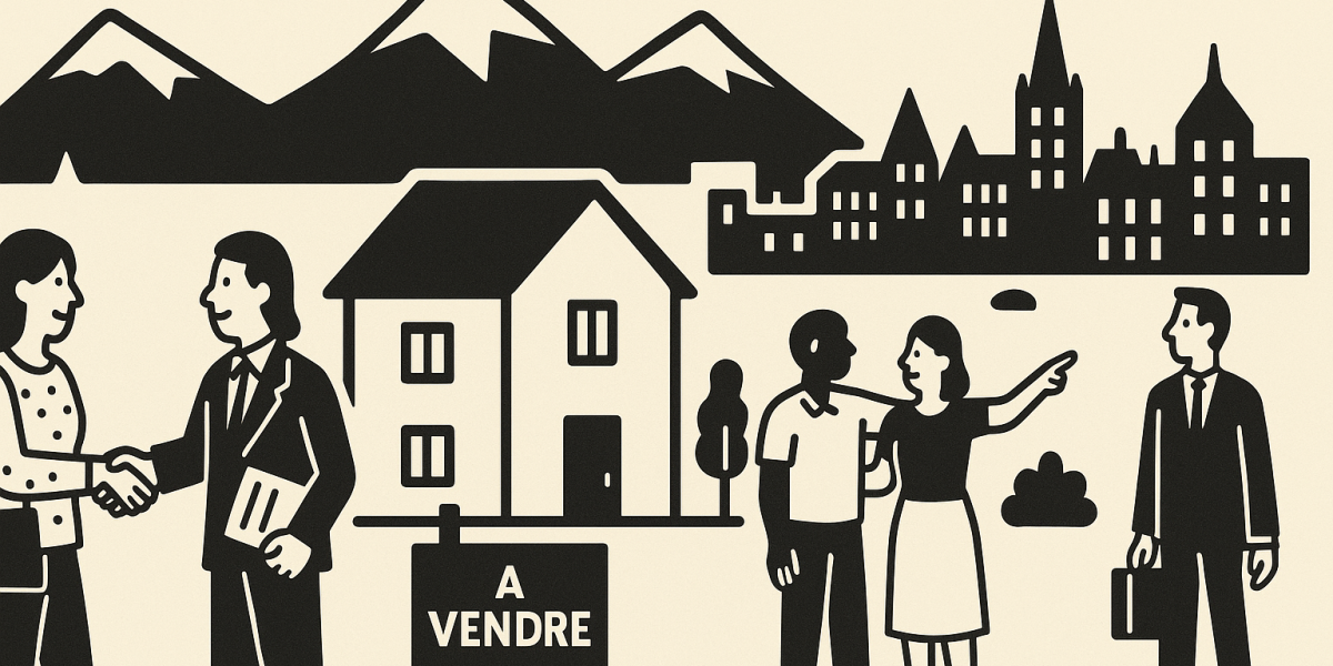 Vue de Pau et des Pyrénées illustrant le dynamisme du marché immobilier local