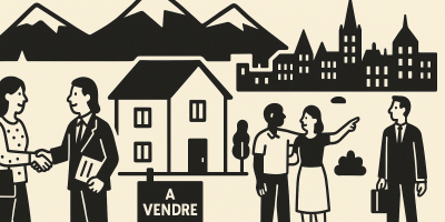 Vue de Pau et des Pyrénées illustrant le dynamisme du marché immobilier local