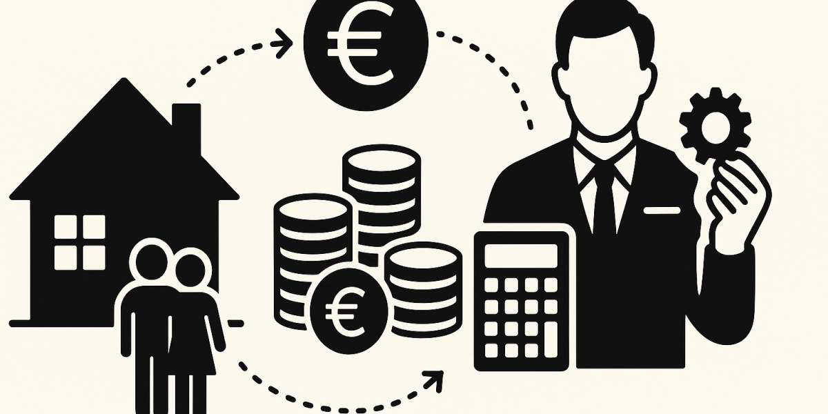 Illustration d'un chantier résidentiel symbolisant l'accès à la propriété grâce aux aides financières