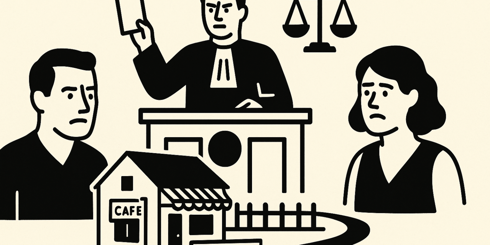 Terrasses et accès le long de la rue de la Plage au Cap-Ferret, sujet du litige sur la propriété