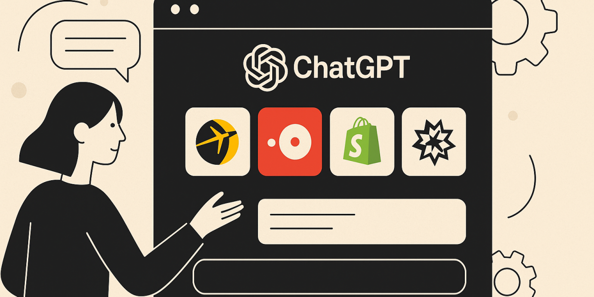 Illustration : intégration d’applications tierces dans ChatGPT