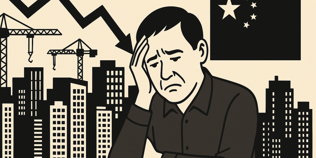 Tours résidentielles vides à Jinan, symbolisant la crise immobilière en Chine