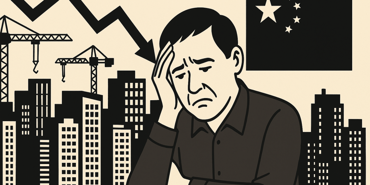 Tours résidentielles vides à Jinan, symbolisant la crise immobilière en Chine