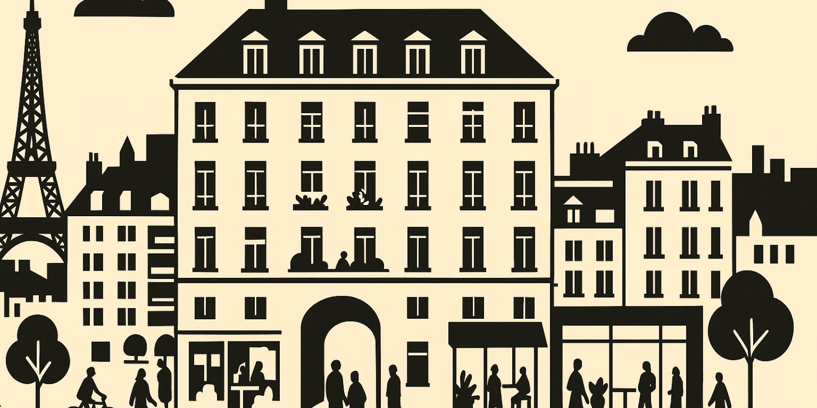 Vue aérienne du site Cœur Paris, ancien siège de l'AP‑HP, montrant les îlots et la Seine à proximité