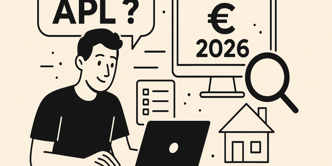 Personne consultant ses aides au logement en ligne sur un ordinateur