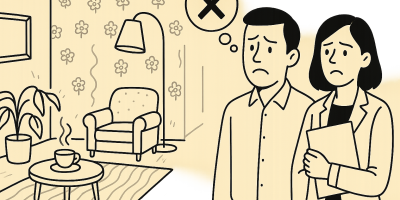 Couverture montrant un intérieur épuré : conseils pour éviter les erreurs de décoration avant une visite immobilière