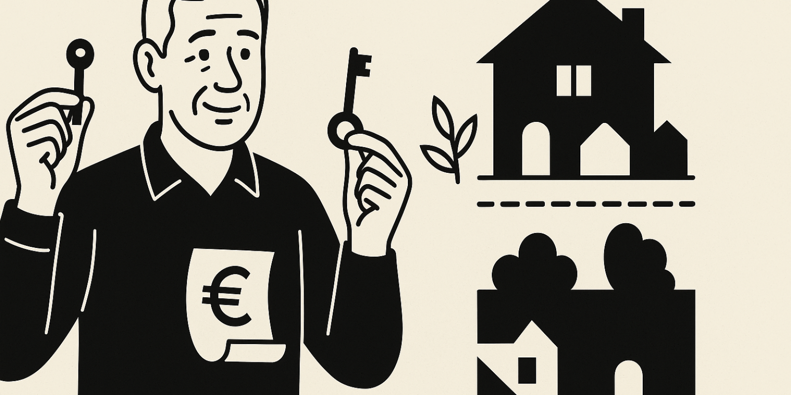 Illustration d’un logement acquis via un bail réel solidaire, symbolisant l’accès à la propriété à moindre coût