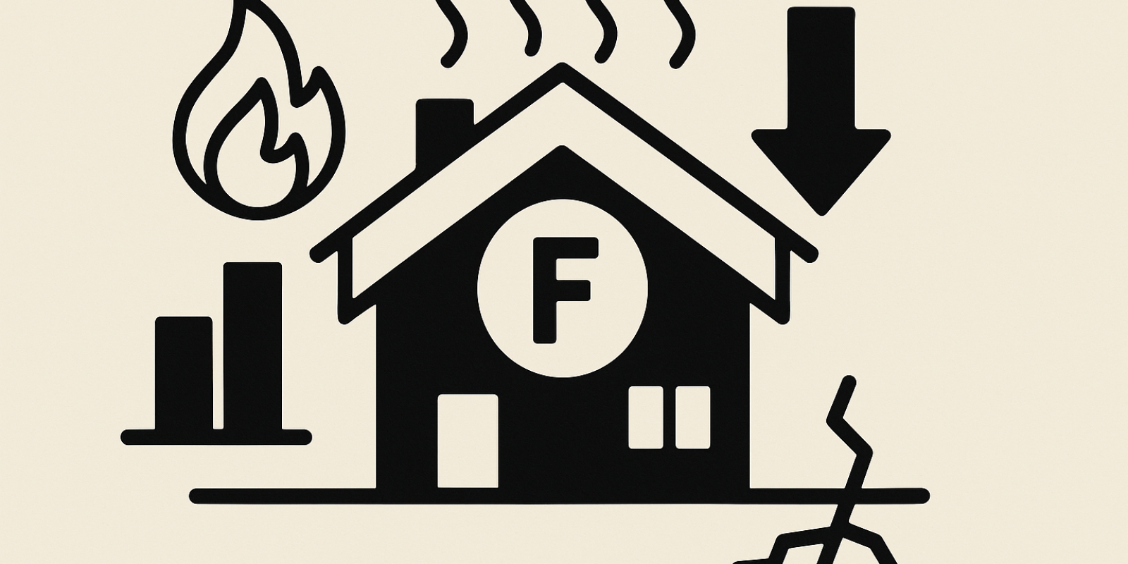 Appartement et étiquette DPE illustrant le concept de passoires énergétiques