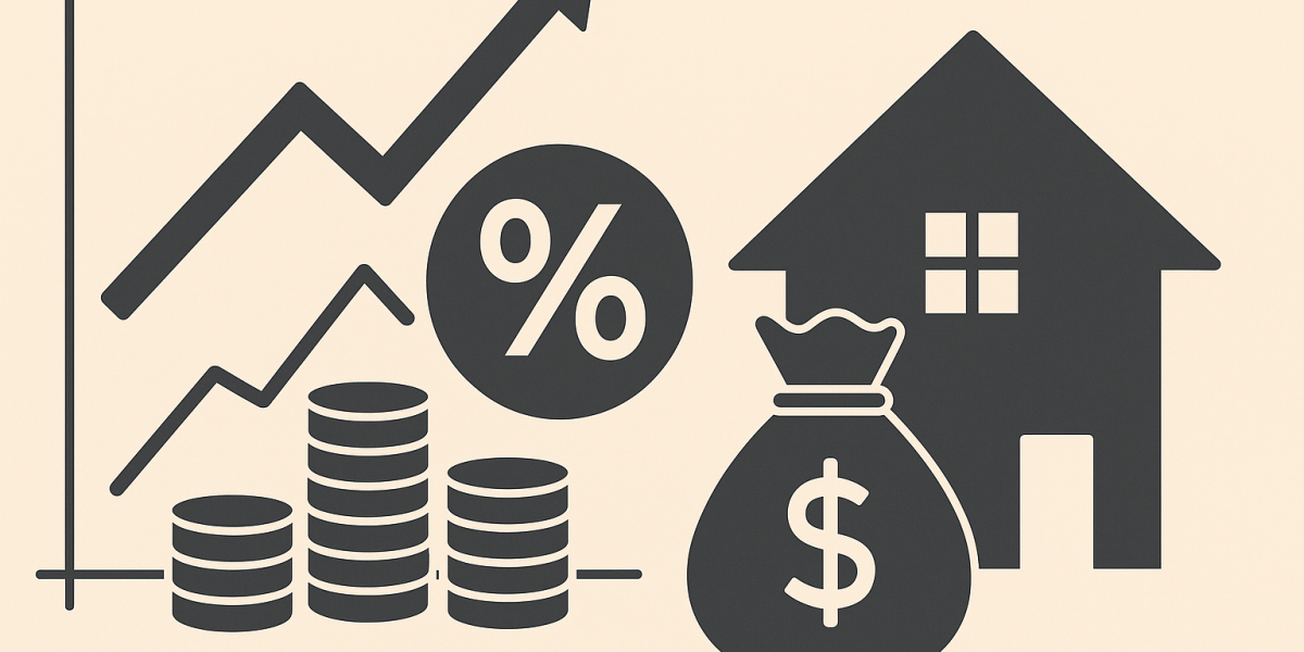 Graphique et chiffres illustrant l’évolution des taux d’emprunt immobilier en mai 2026