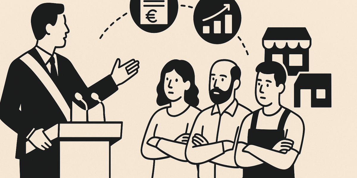Mobilisation d'artisans et commerçants lors du Salon des maires pour évoquer fiscalité et économie locale