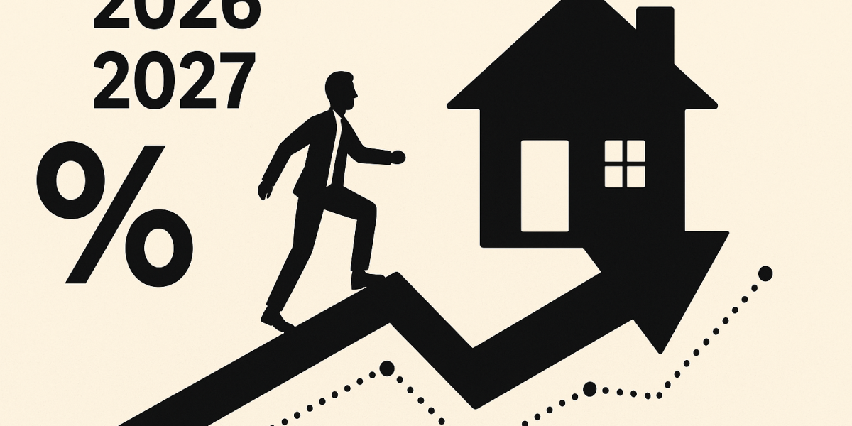 Illustration de la hausse des taux de crédit immobilier pour 2026-2027