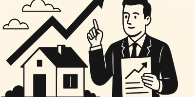 Façade d'une maison individuelle représentant l'activité d'Hexaom et la relance prévue en 2026