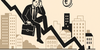 Façade moderne de bâtiments neufs symbolisant les activités immobilières d'Icade