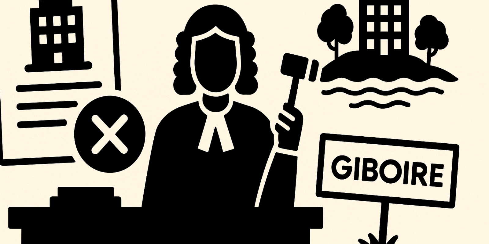 Vue aérienne de l'île Berder, site du projet hôtelier contesté