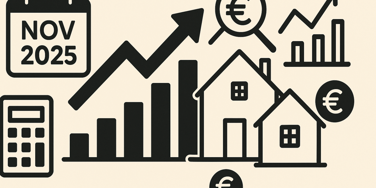 Couverture — Bilan immobilier novembre 2025 : taux, prix, production de crédits et fiscalité
