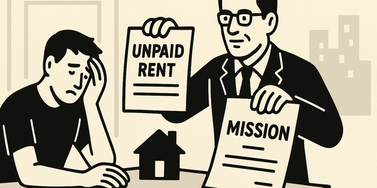 Illustration : clé posée sur un contrat de location, symbole des enjeux liés aux impayés et à la résiliation du bail
