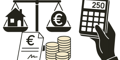 Clés et courrier sur une table, symbolisant la restitution du logement et l’indemnité d’occupation