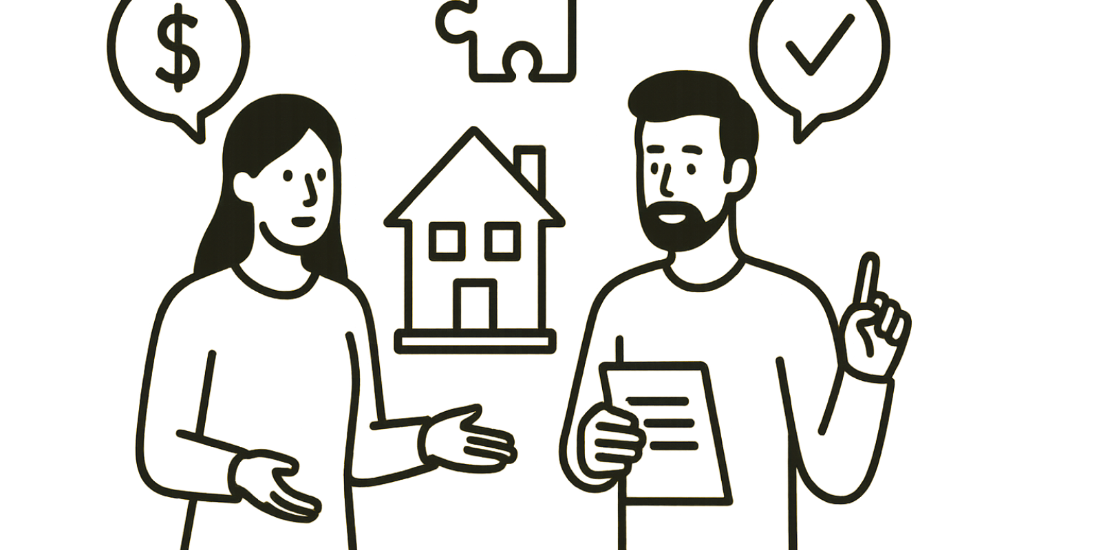 Maison familiale héritée, gérée par plusieurs membres d'une fratrie