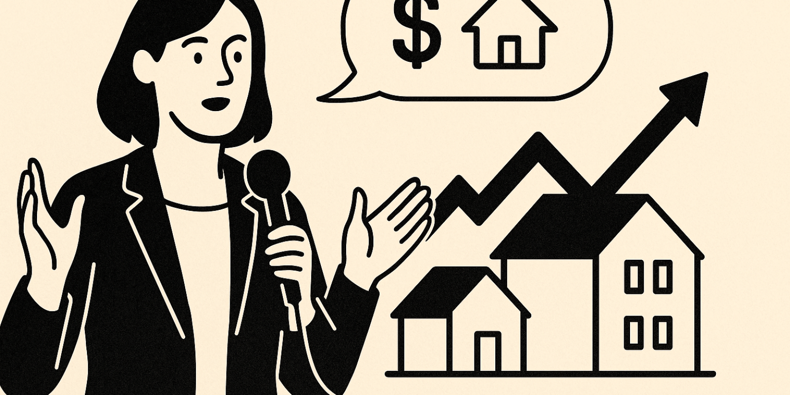 Véronique Bédague présentant les résultats de Nexity lors de la conférence de presse