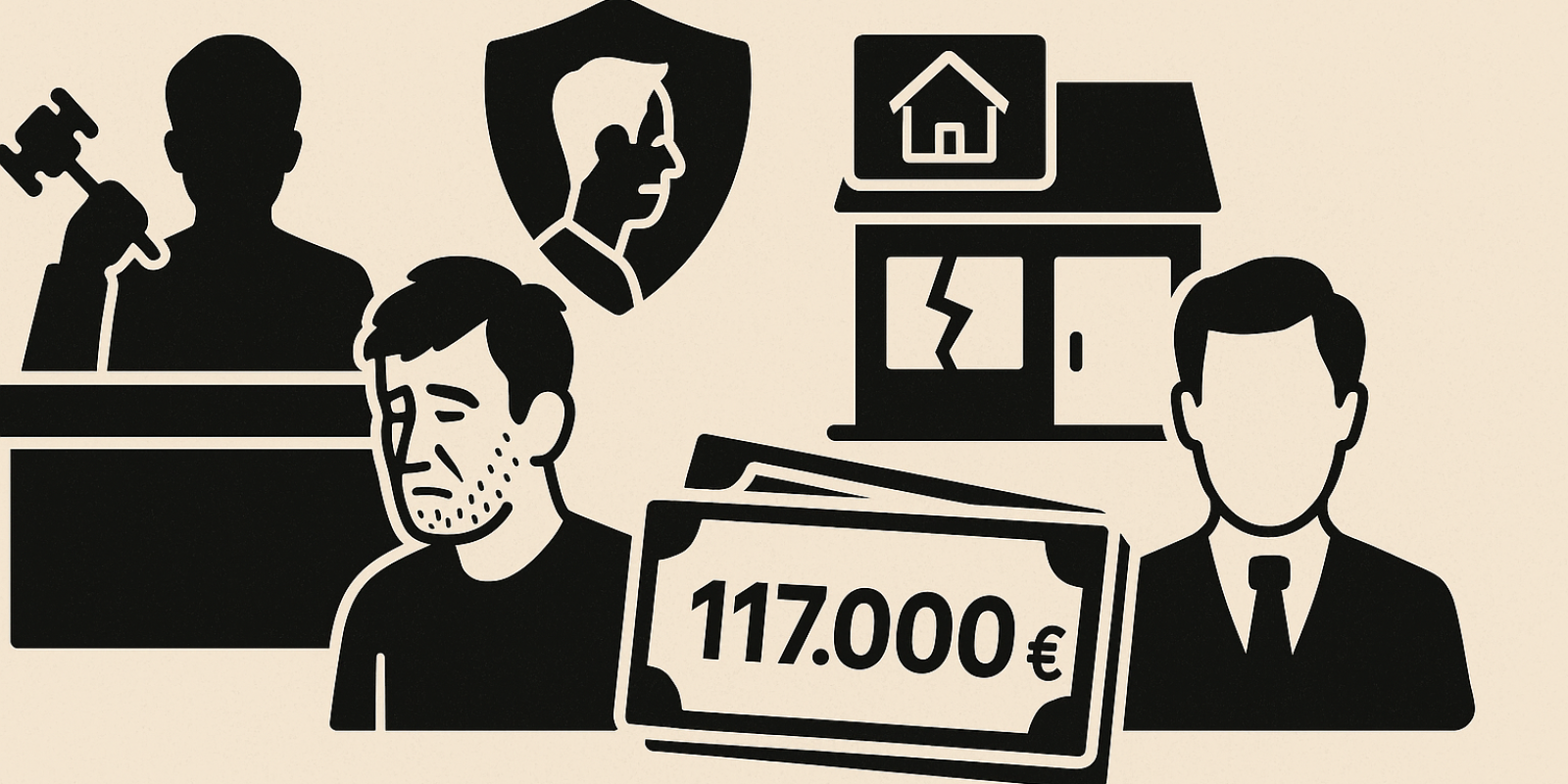 Illustration : façade d'une agence immobilière et décision de justice liée à la réputation d'une enseigne