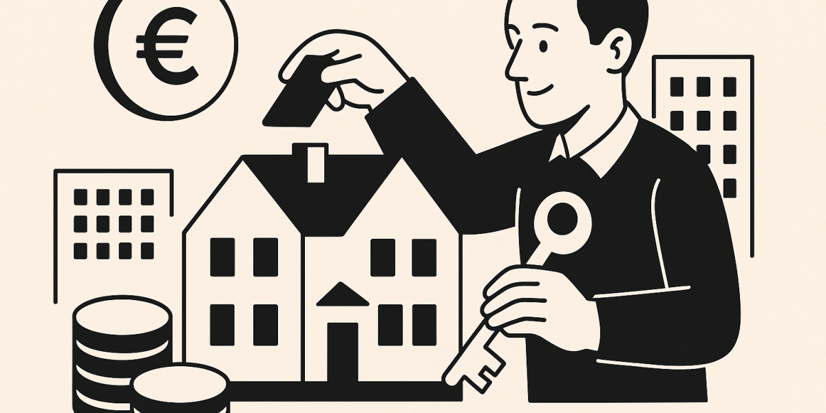 Illustration d'un immeuble moderne représentant l'investissement en SCPI et la diversification patrimoniale