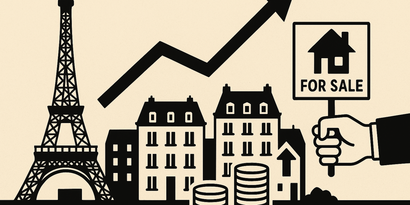 Façades parisiennes et immeubles haussmanniens illustrant l’évolution des prix par quartier à Paris