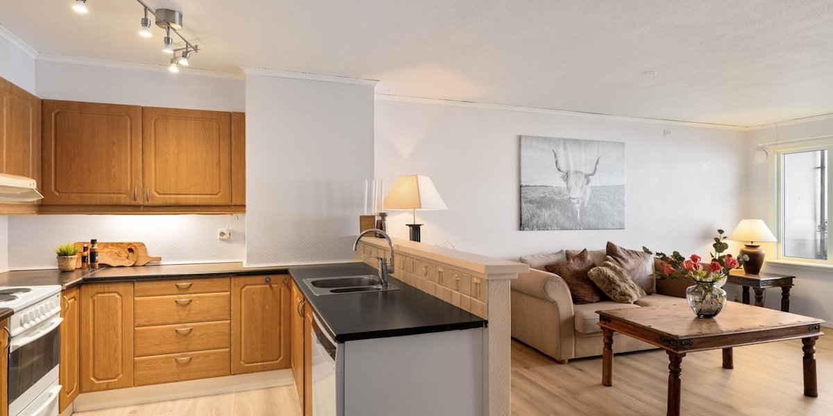 Salon lumineux d'un appartement meublé prêt pour la location — LMNP fiscalité 2026