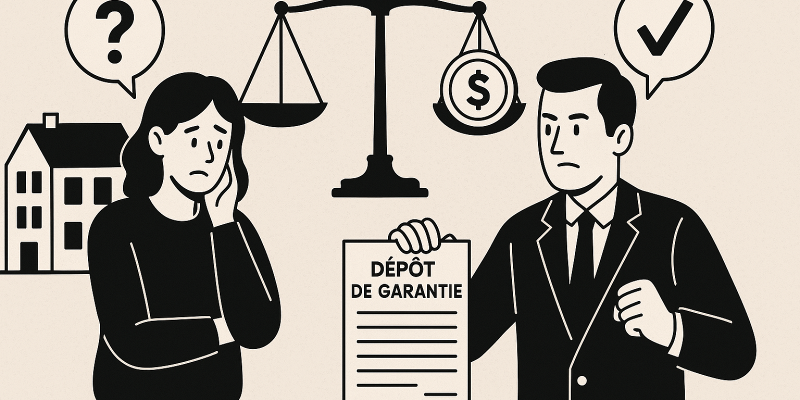 Porte d'entrée d'un logement vide, illustration de la fin de bail et de l'indemnité d'occupation