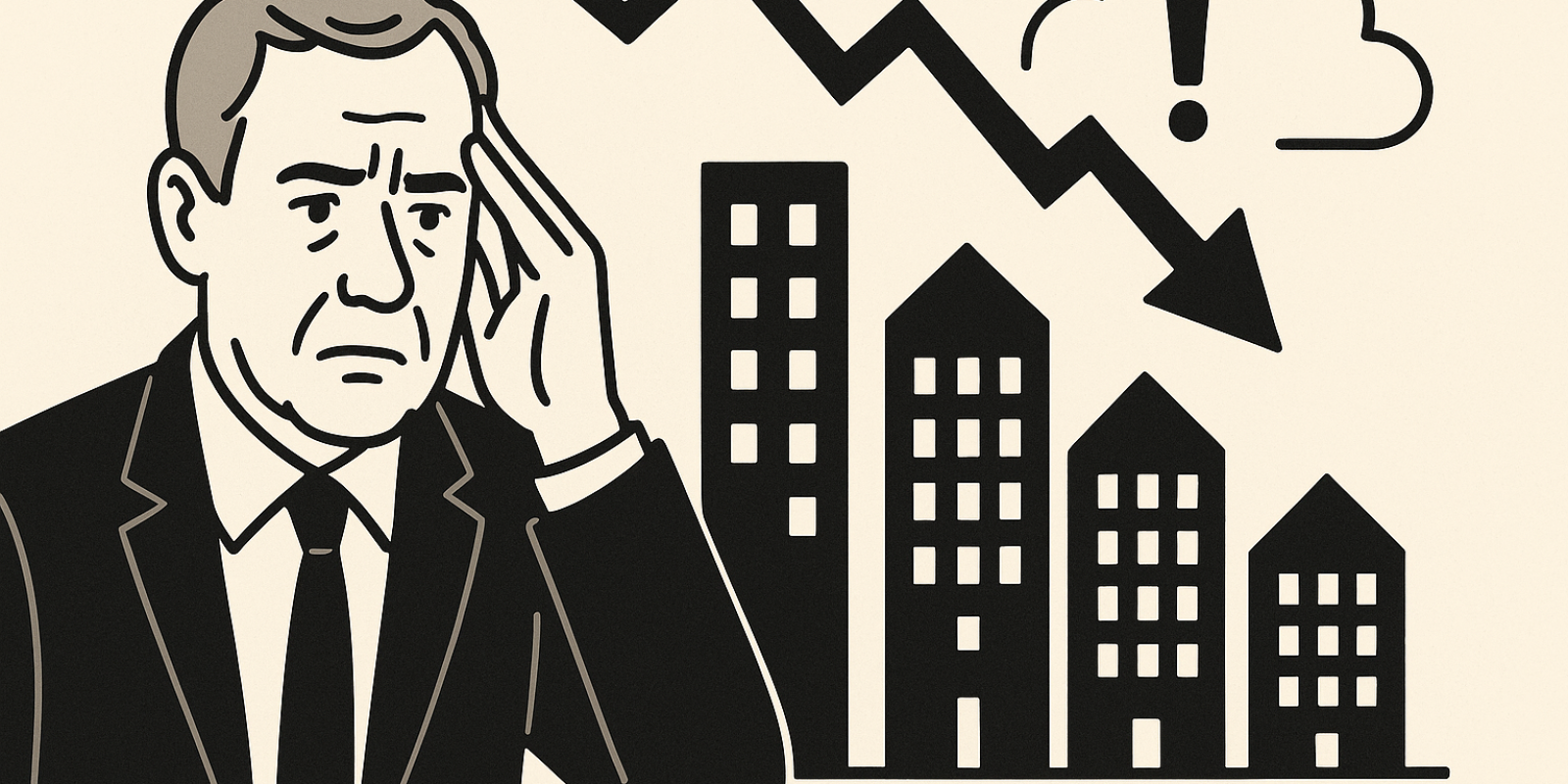 Portrait de Loïc Cantin, président de la Fnaim, lors de sa conférence de presse