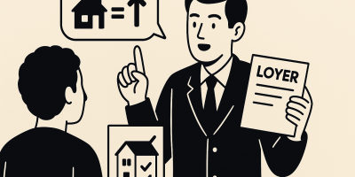 Immeuble résidentiel et document de bail symbolisant l’encadrement des loyers à la relocation