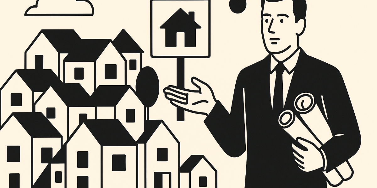 Maison individuelle compacte et moderne représentant la tendance vers des surfaces réduites et une densité accrue