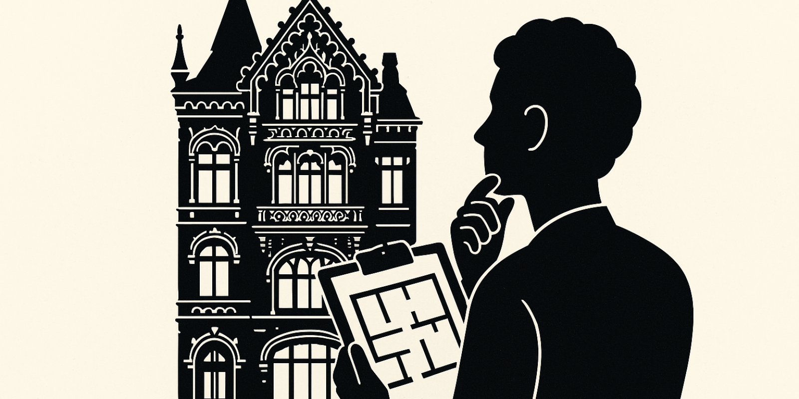 Façade et boiseries sculptées de la Maison Marrou à Rouen, bâtiment classé nécessitant une restauration