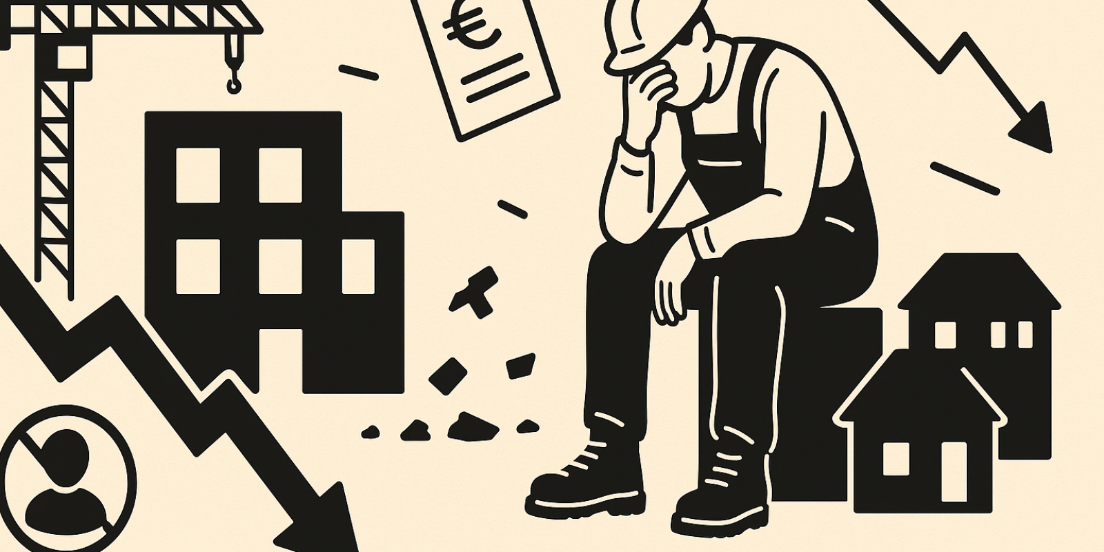 Ouvrier du bâtiment en train de réaliser des travaux de rénovation énergétique