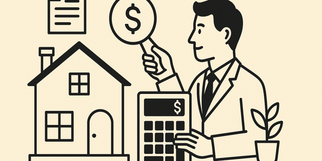 Clé et contrat posés sur un plan de maison, symbolisant l’estimation avant la vente