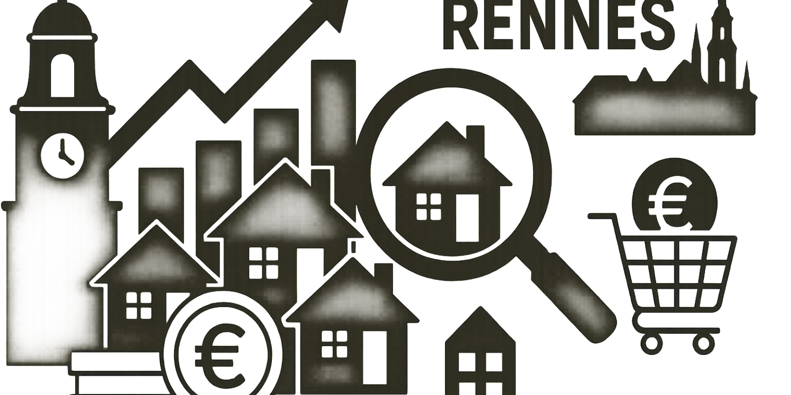 Vue de Rennes en bord de Vilaine avec immeubles et quais, illustration de l’évolution du marché immobilier local