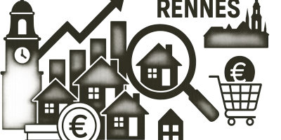 Vue de Rennes en bord de Vilaine avec immeubles et quais, illustration de l’évolution du marché immobilier local