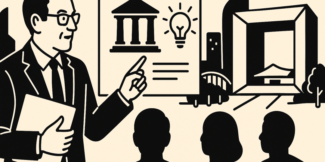 Vue du parvis de La Défense avec ses tours et sa dalle, illustrant les enjeux de transformation du quartier d'affaires