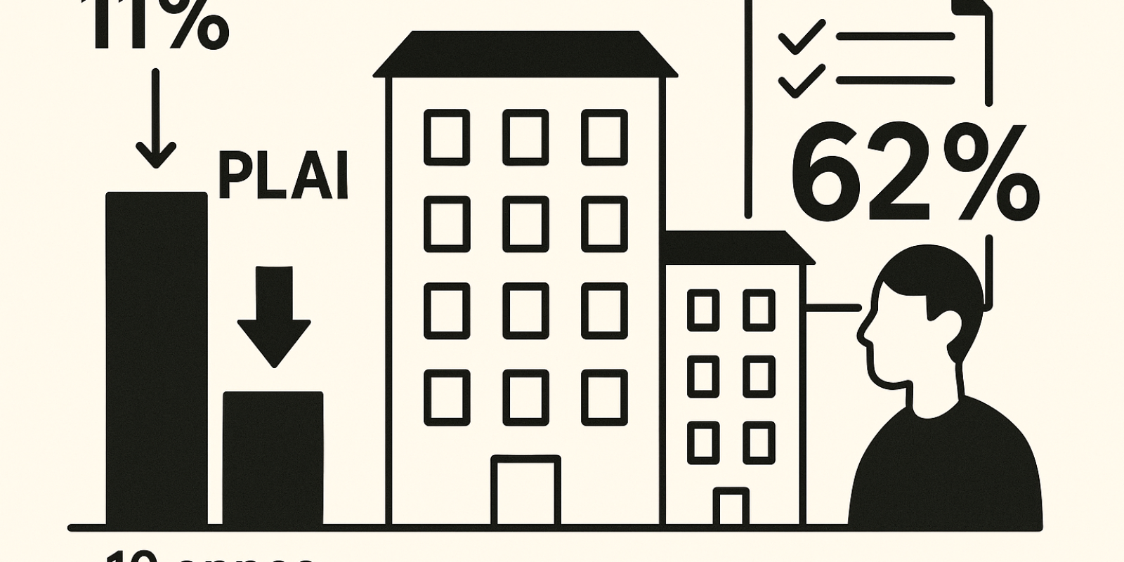 Immeubles en construction illustrant la croissance et la transformation du parc social en France
