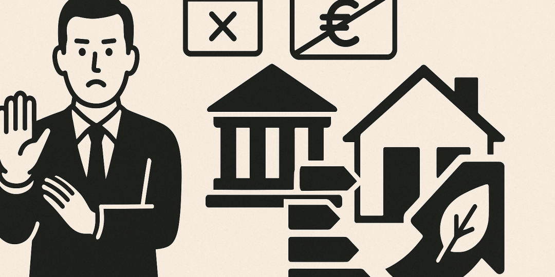 Illustration d'une rénovation énergétique avec des ouvriers et un chantier, symbolisant MaPrimeRénov' et les aides au logement