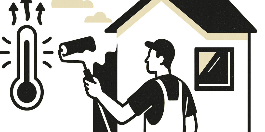 Application d'une peinture thermo-isolante sur un mur intérieur pour améliorer le confort thermique