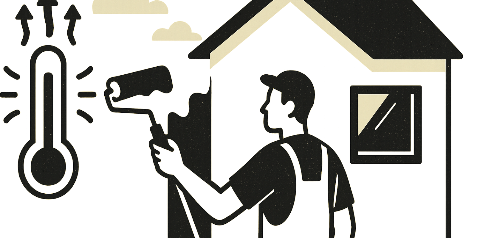 Application d'une peinture thermo-isolante sur un mur intérieur pour améliorer le confort thermique