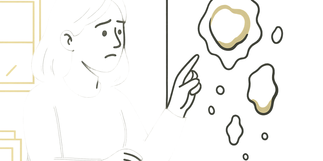 Mur présentant des cloques et boursouflures de peinture