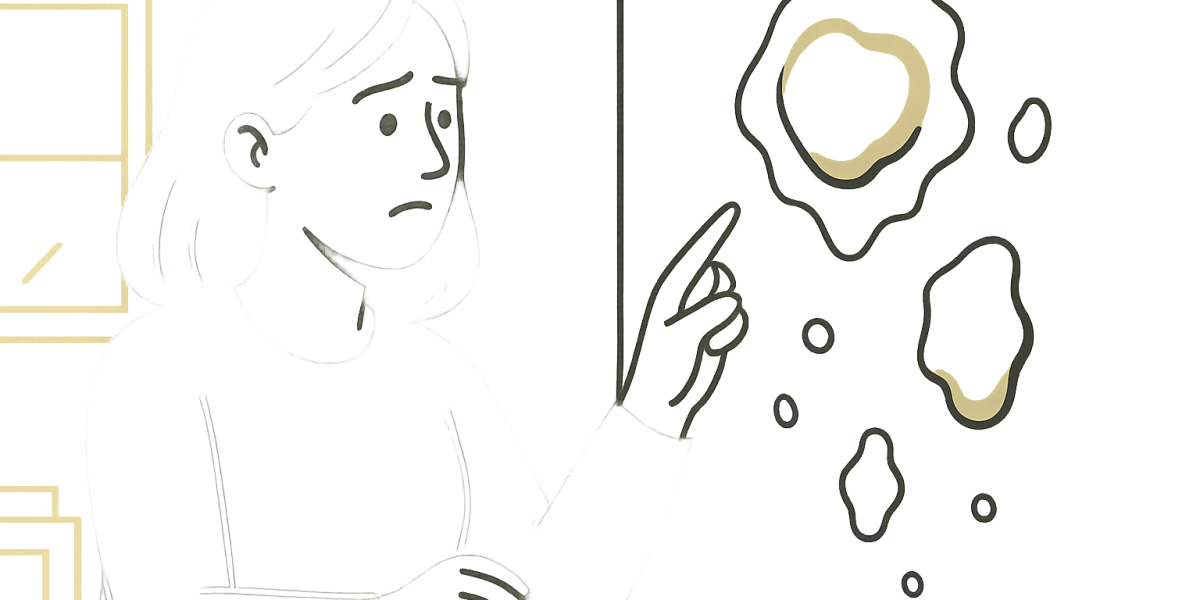 Mur présentant des cloques et boursouflures de peinture