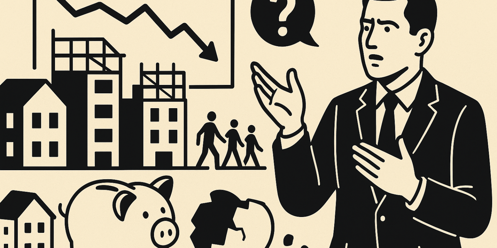 Chantier de logements en construction illustrant le ralentissement du neuf en France