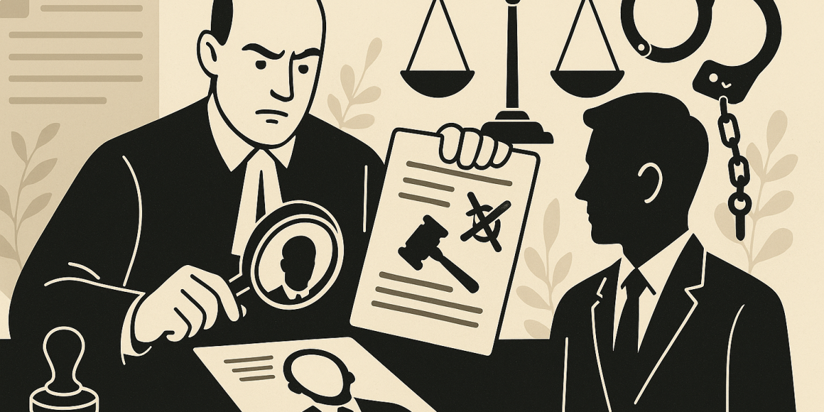 Notaire signant un acte avec documents et stylo sur une table