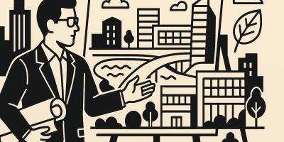 Maquette du projet Rives Défense, vue Skyline Seine