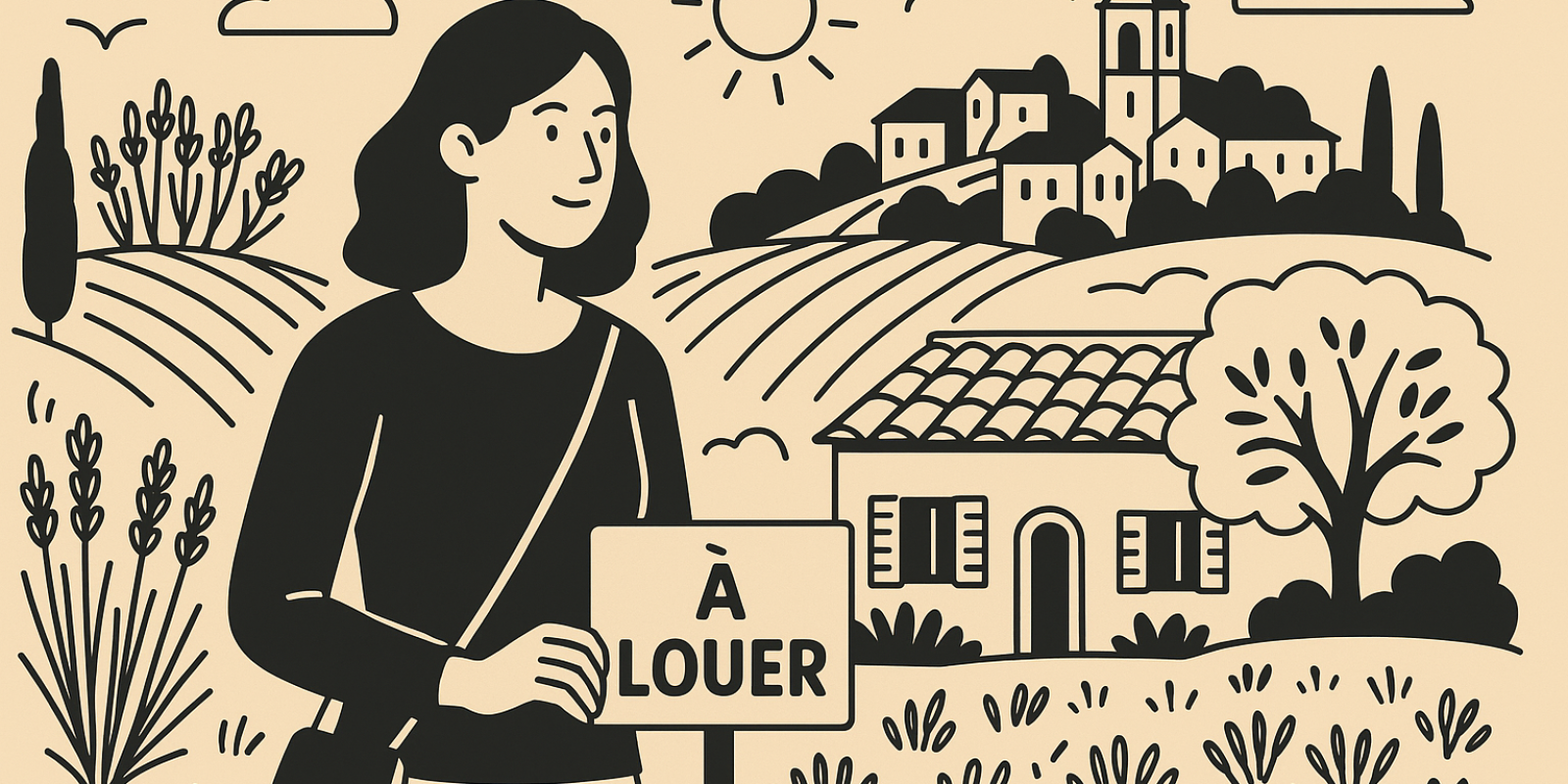 Vue provençale de Manosque, rues pavées et collines en arrière-plan