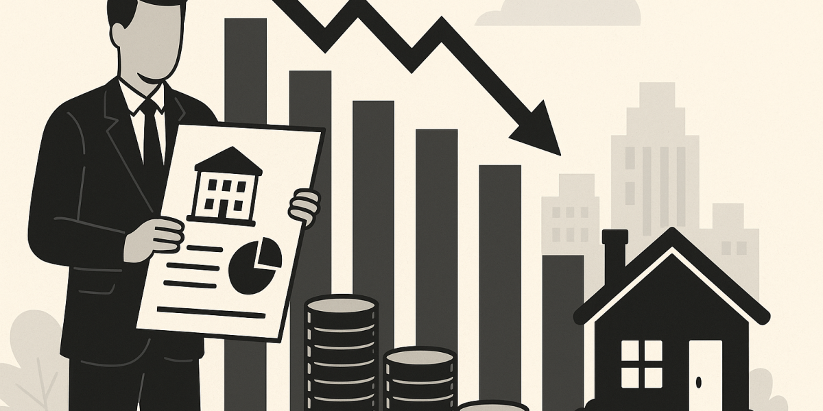 Illustration : graphique et immeubles représentant la saison des résultats des SCPI