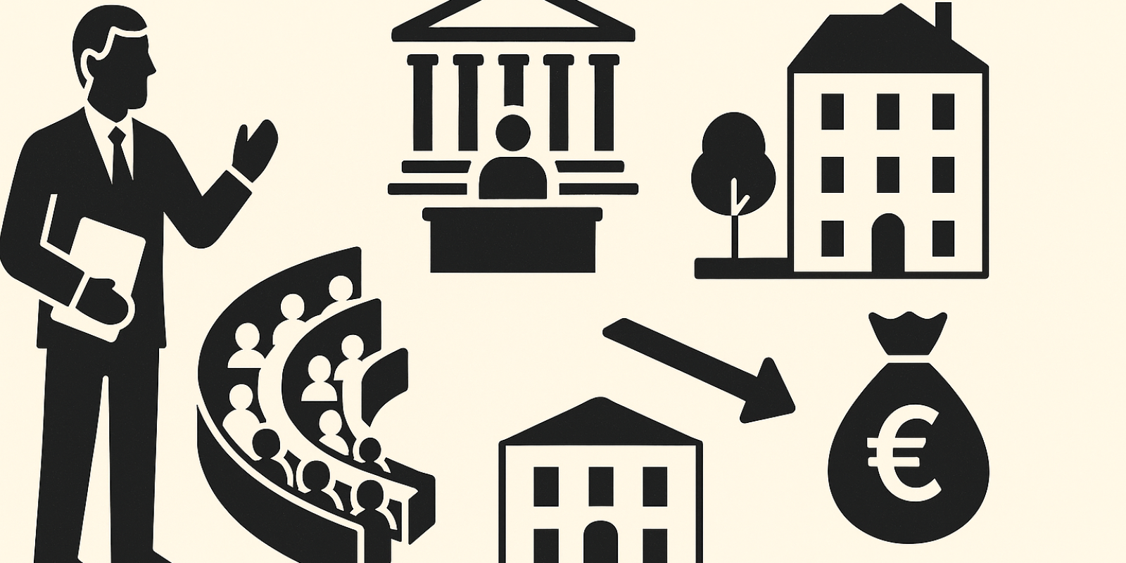 Façade d’un bâtiment public illustrant la réforme du patrimoine immobilier de l’État